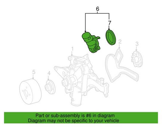 Mercedes Engine Coolant Thermostat 1122000115